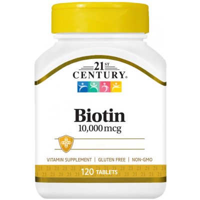 21st Century Biotin 10000 120 tablet – Hledejceny.cz