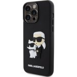 Karl Lagerfeld 3D Rubber Karl and Choupette iPhone 15 Pro Max černé – Sleviste.cz