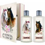 Bohemia Gifts O koních a lidech sprchový gel 200 ml + šampon na vlasy 200 ml kniha dárková sada – Zbozi.Blesk.cz