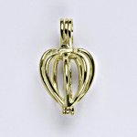 Čištín Stříbrný pozlacený přívěsek klícka na perlu či korálek P 957 – Zbozi.Blesk.cz