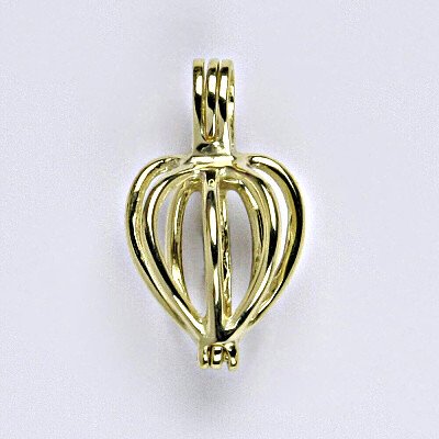 Čištín Stříbrný pozlacený přívěsek klícka na perlu či korálek P 957 – Zbozi.Blesk.cz