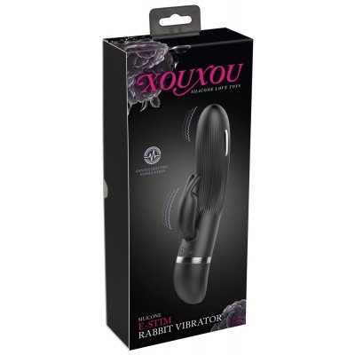 XouXou Silicone E-Stim Rabbit Vibrator – Zboží Dáma