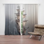 Sablio Závěs Plachetnice na klidném moři: 2ks 140x250cm – Hledejceny.cz