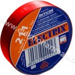 Solight Izolační páska 15 mm x 0,13 mm x 10 m červená – Zboží Mobilmania