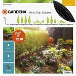 GARDENA mds-startovací sada pro rostliny v řádcích 15m (redukční přístroj + kapací hadice + držáky + zátka) – Hledejceny.cz