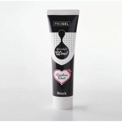 Rainbow Dust ProGel černá gelová barva Black velké balení 100 g – Zboží Mobilmania