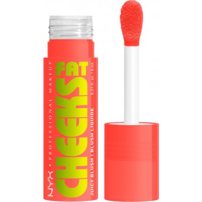 NYX Professional Makeup Fat Cheeks Juicy Blush tekutá tvářenka 01 Papaya Plump 8 ml – Zboží Dáma