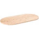 Omaxi 805586 Stolní deska 90 x 45 x 2,5 cm masivní borovice oválná – Zboží Dáma
