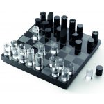 Skleněné šachy YAP Philippi 28 cm černé – Zboží Živě