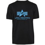 Alpha Industries tričko Basic t-shirt černá modrä – Zboží Mobilmania
