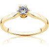 Prsteny Savicki zásnubní prsten Triumph of Love žluté zlato diamant PI Z D 00026