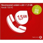 Vodafone SIM karta 150 Kč Neomezené volání v síti + 1.5 GB – Zbozi.Blesk.cz