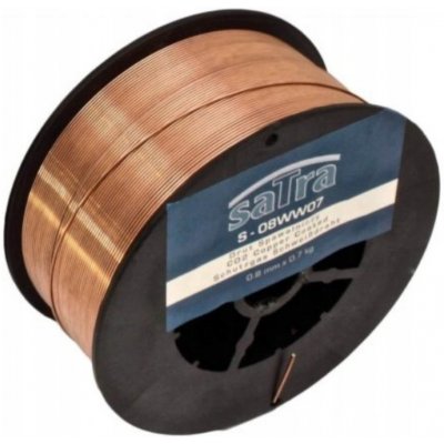 SATRA S-08WW07, Svařovací drát 0,8 mm x 0,7 kg | elektrodový drát pro obloukové svařování MIG – Sleviste.cz