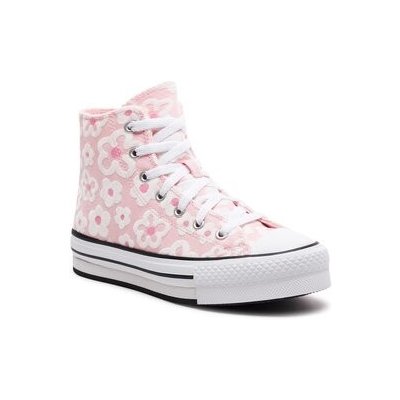 Converse Chuck Taylor All Star Lift Platform Flower Embroidery A06324C Donut Glaze/Oops Pink/White