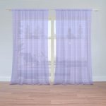 Sablio Záclony Čtvercový vzor fialové: 2ks 150x250cm – Hledejceny.cz