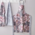 Catherine Lansfield Dramatic Floral zástěra růžová/šedá – Hledejceny.cz