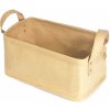 Úložný box Compactor Basket Ecologic Úložný košík s dvěma držadly 28 x 18 x 13 cm béžový RAN10252