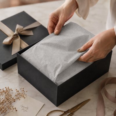 Cake star Výplňový hedvábný papír šedý 40 × 60 cm 20 ks – Hledejceny.cz