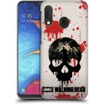 Pouzdro Head Case Samsung Galaxy A20e Živí mrtví - Lebka