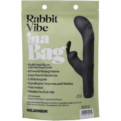 Doc Johnson in a Bag Rabbit Black – Zbozi.Blesk.cz