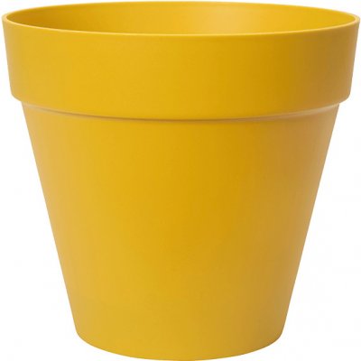 Elho Květináč Loft Urban Round s kolečky 49 cm, žlutý