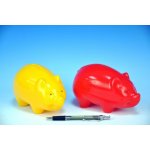 Pokladnička plastová prasátko 16 cm – Zboží Mobilmania