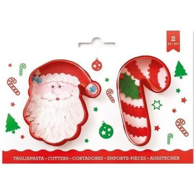 Dortisimo Sada vykrajovátek Santa a cukrová hůlka (2 ks) – Sleviste.cz