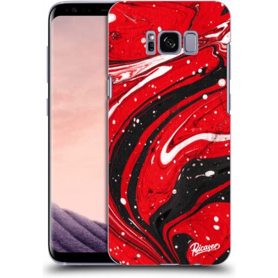 Pouzdro Picasee silikonové Samsung Galaxy S8 G950F - Red black černé – Zbozi.Blesk.cz
