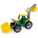 Lena 2080 Traktor se lžící a bagrem zeleno žlutý 107 cm – Zboží Mobilmania