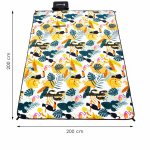 SPRINGOS Pikniková deka 200x200 cm tropický vzor PM043 – Sleviste.cz