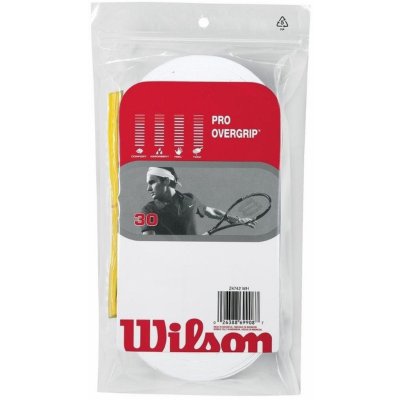 Wilson Pro overgrip 30ks bílá – Zboží Mobilmania