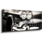 Skleněný obraz 1D panorama - 120 x 50 cm - American Classic Caddilac Automobile Car. Americký klasický automobil Caddilac. – Zbozi.Blesk.cz