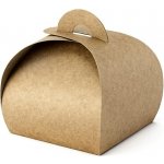 PartyDeco PartyDeco Dárkové krabičky - hnědé 10 ks – Zboží Dáma