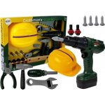LEANToys Dětská sada nářadí se žlutou helmou – Zboží Dáma