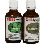 Saunaproject set esencí do sauna máta + eukalypt 50 ml – Zboží Dáma