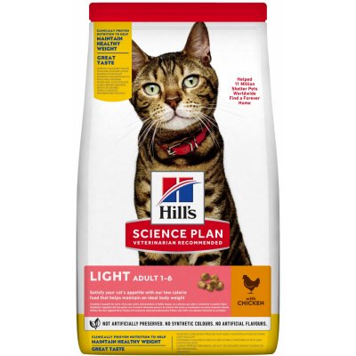 Hill's Science Plan Feline Adult Light Chicken 1,5 kg – Hledejceny.cz