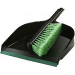 Masta zametací sada plastová lopatka s gumovou hranou + smetáček černo zelená – Zboží Dáma