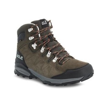 Jack Wolfskin Pánské outdoorové boty Refugio Texapore Mid Phantom Khaki