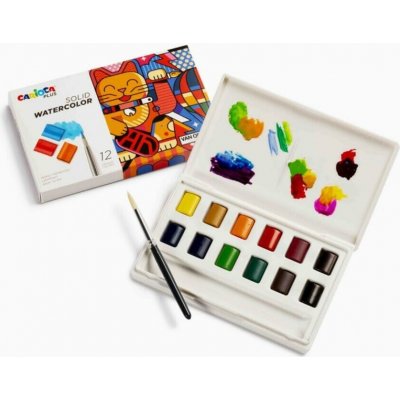 Carioca Plus Akvarelové barvy 12 ks – Hledejceny.cz