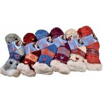 Domácí teplé dětské ponožky s kožíškem protiskluzové – Zboží Mobilmania