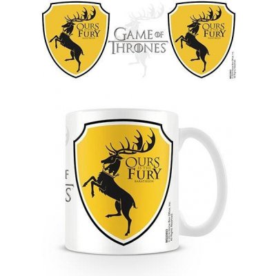 CurePink Keramický mini hrnek Game of Thrones Hra o trůny set 2 kusy Targaryen & Baratheon 110 ml – Zboží Mobilmania