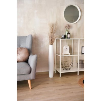 Vysoká váza ISONDRA, sklolaminát, výška 80 cm, bílá – Zboží Dáma