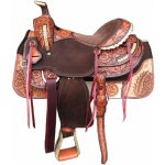 *W* Westernové sedlo Roper FQH/16+zadní podbřišník hnědá – Sleviste.cz