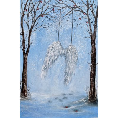 Tanja Frost, A jablka padala z nebe..., Malba na plátně, olejové barvy, 40 x 60 cm – Hledejceny.cz