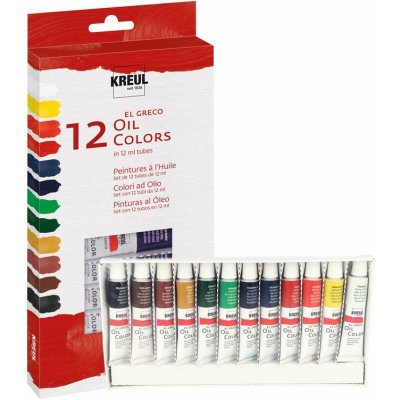 Olejové barvy Kreul EL Greco 12 x 12 ml – Sleviste.cz