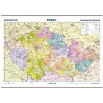 Česko – administrativní členění – školní nástěnná mapa – Zboží Mobilmania