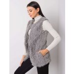 dámská chlupatá vesta AT-KZ-22105.11P grey – Zboží Dáma