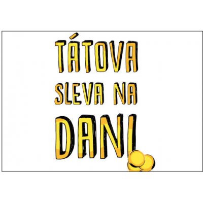 Plakát typ A4-A0 Tátova sleva na dani – Sleviste.cz
