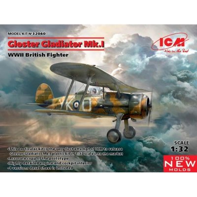 ICM Gloster Gladiator Mk.I British WWII Fighter 32040 1:32