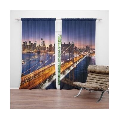 Sablio Závěs Most v New Yorku: 2ks 140x250cm – Hledejceny.cz